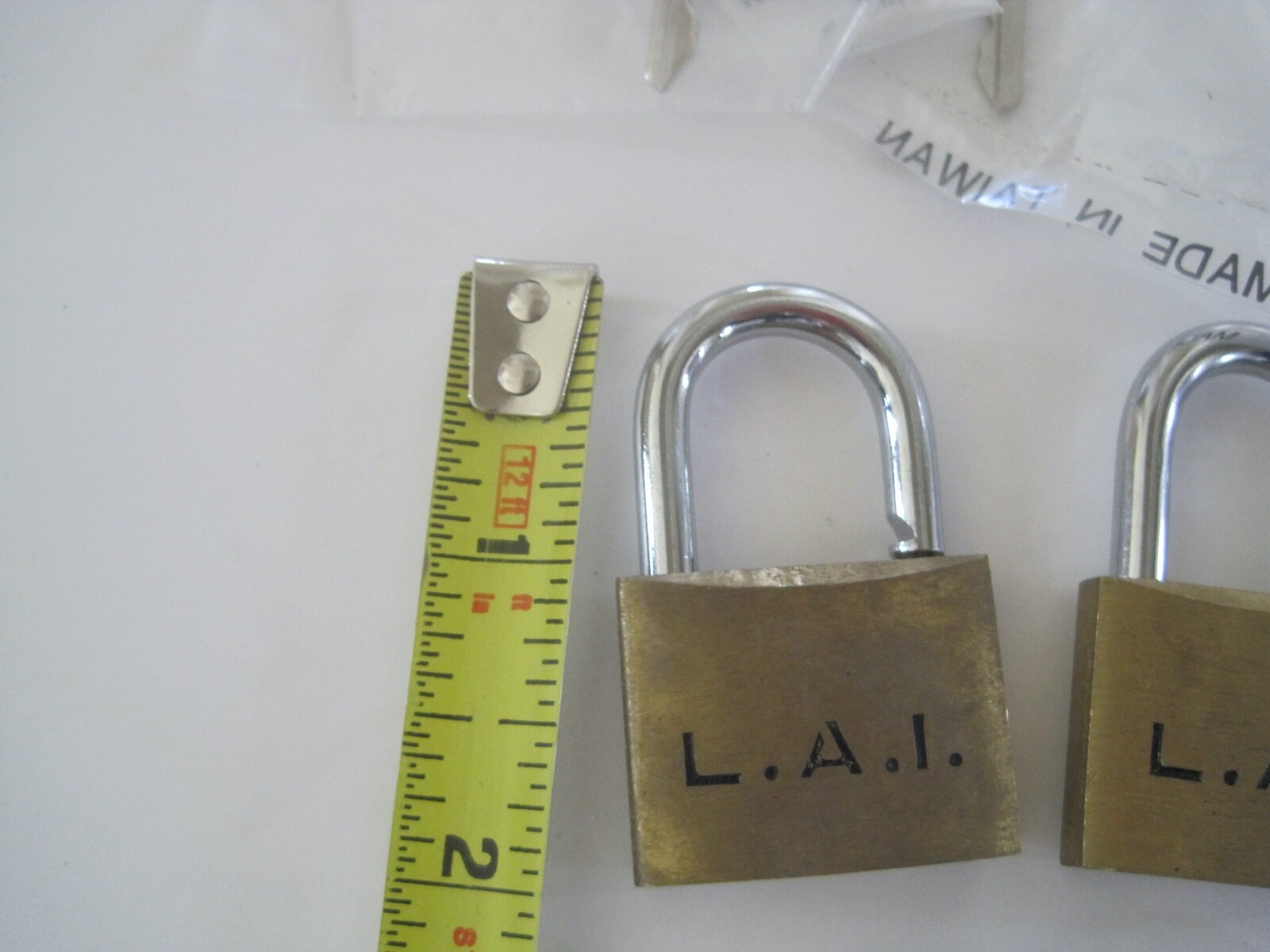 L.A.I. Brass Locks Lot 6 Small
