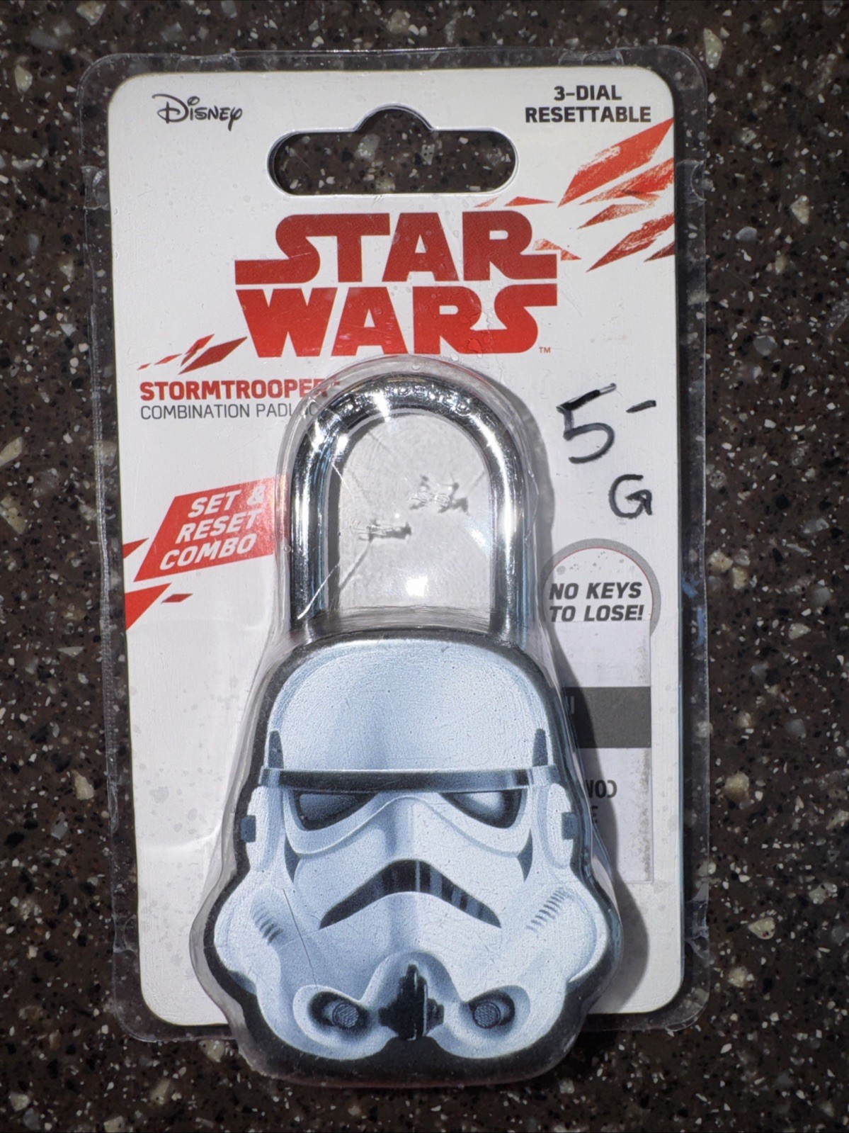 NEW IN PACKAGE! Star Wars Stormtrooper Combination Padlock