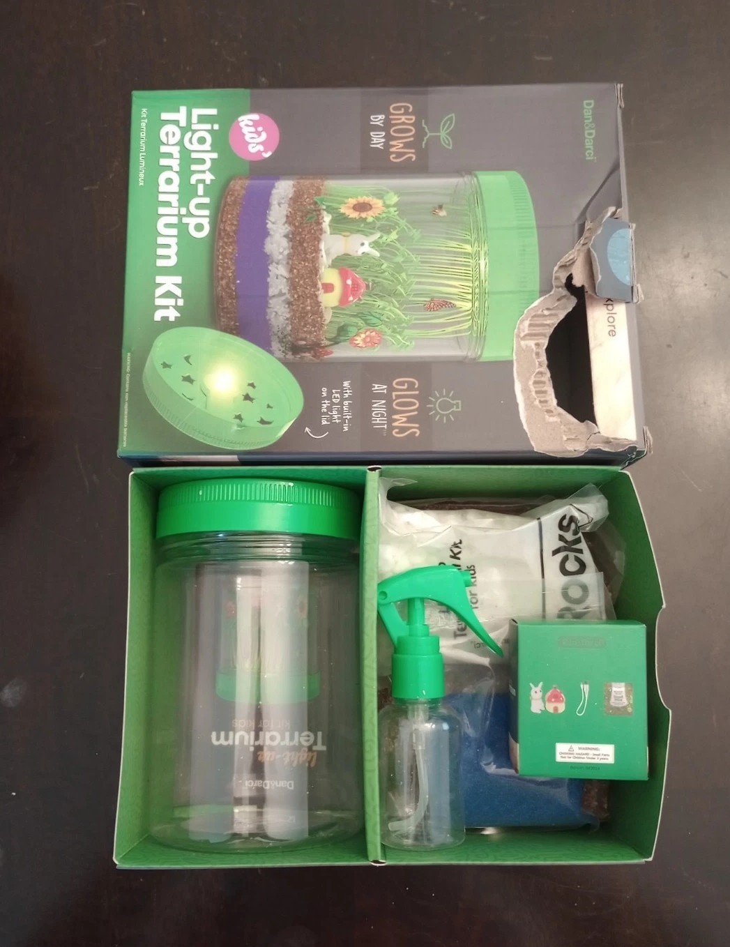 Dan&Darci Light-up Terrarium Kit ( open box )