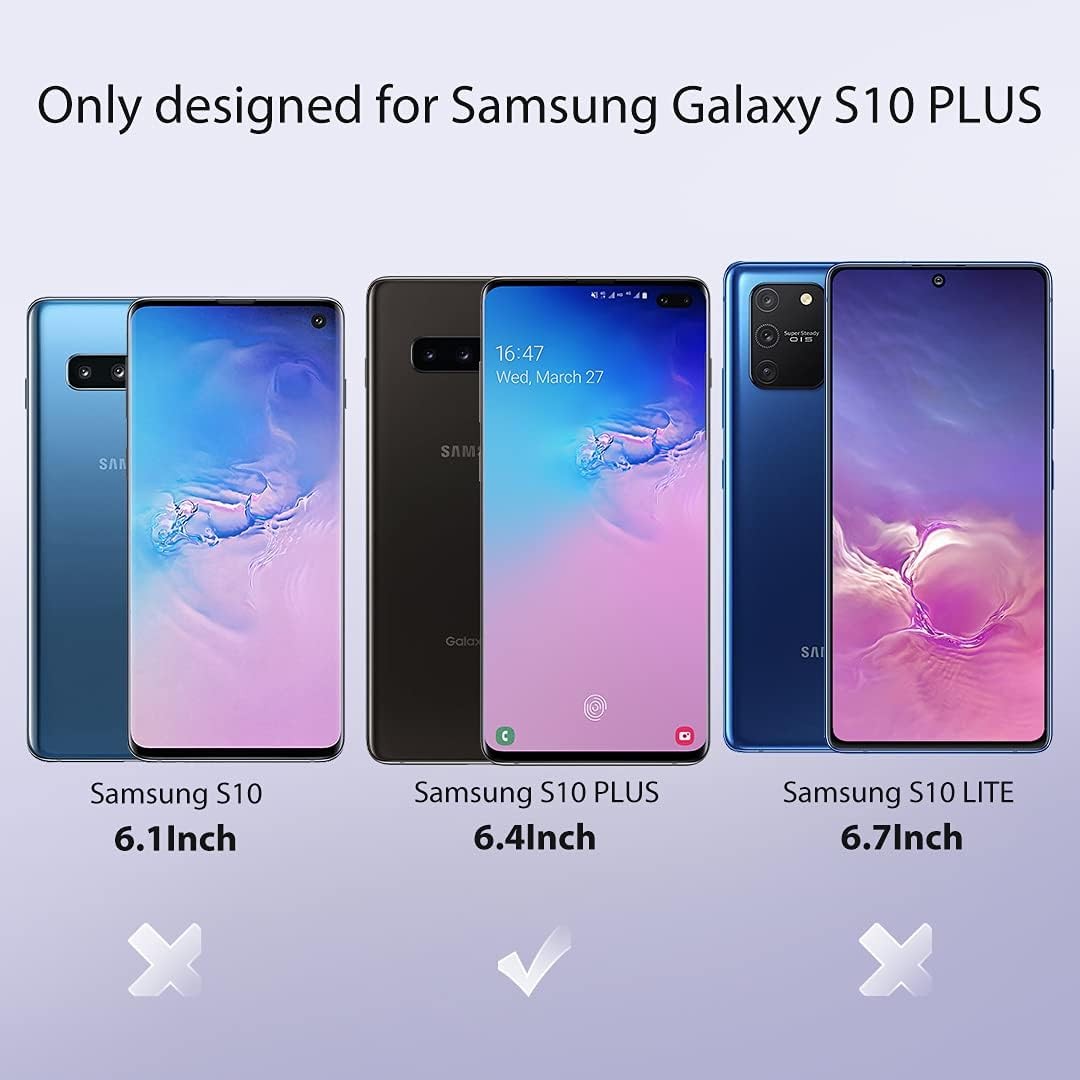 L K [3 Pack] Screen Protector for Samsung Galaxy S10 Plus, Plus Clear