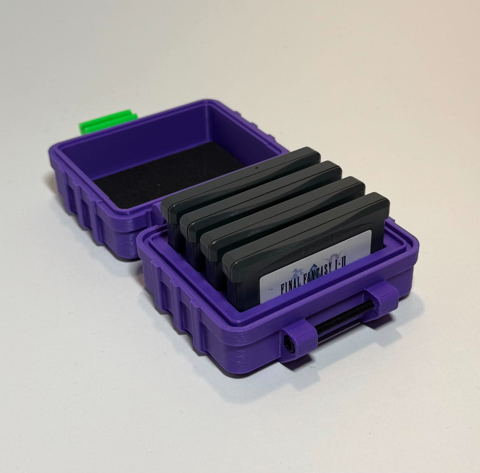4-Capacity GBA Game Cartridge Case: Protective Storage w/ Customizable Colors