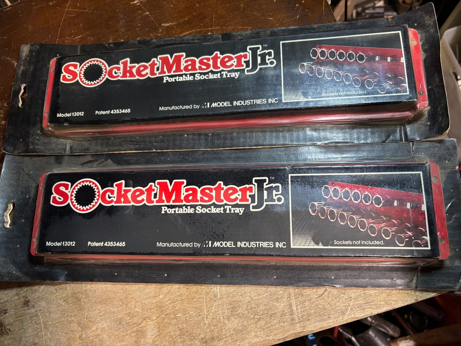 2 Socket Master Socket Trays NOS SAE & Metric metal 1/4" 3/8' 1/2" USA Tool