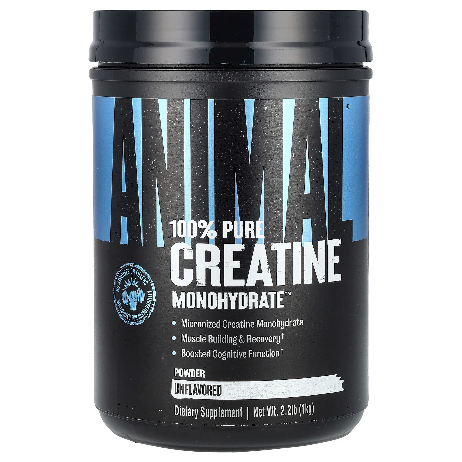 100% Pure Creatine Monohydrate™ Powder, Unflavored, 2.2 lb (1 kg)