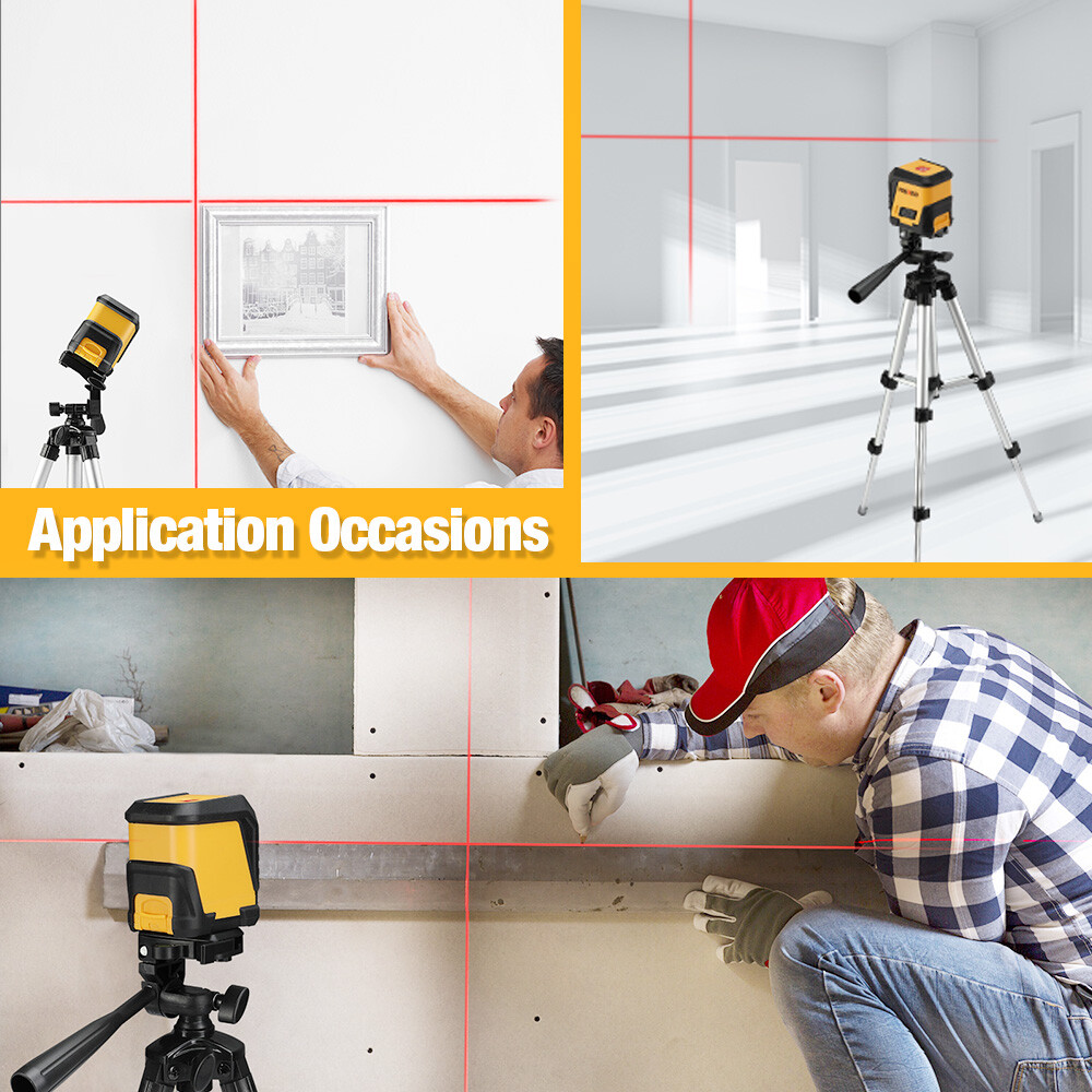 PREXISO 50FT Laser Level Level Line leveler Tools Self-Leveling Cross Line Laser
