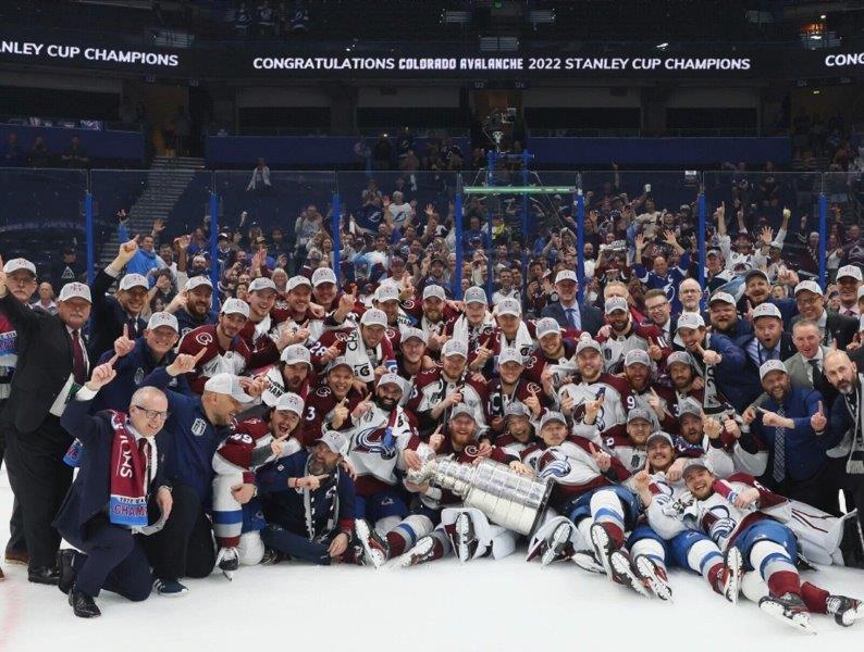 COLORADO AVALANCHE 2022 Stanley Cup Champions Glossy 8 x 10 Photo Poster