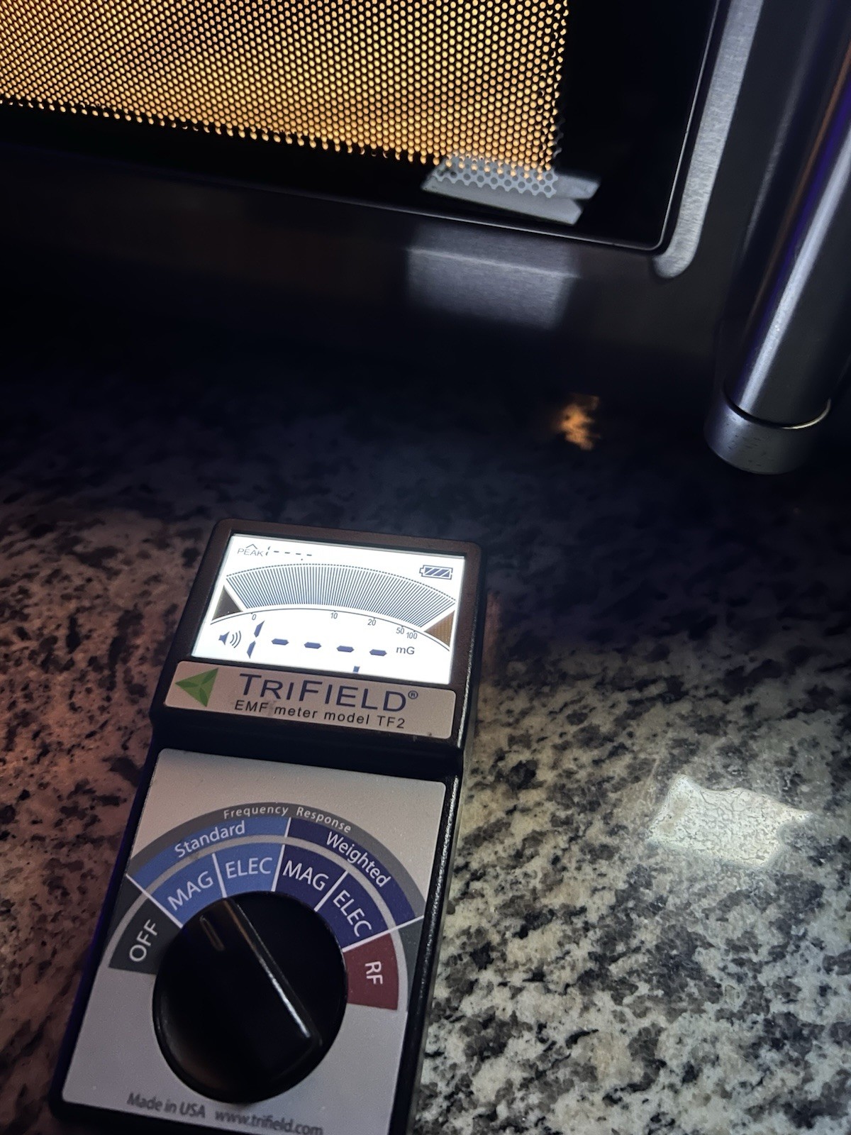 EMF Meter Model TF2 Handheld Detector for 3 Types of EM Fields, Tested & Working
