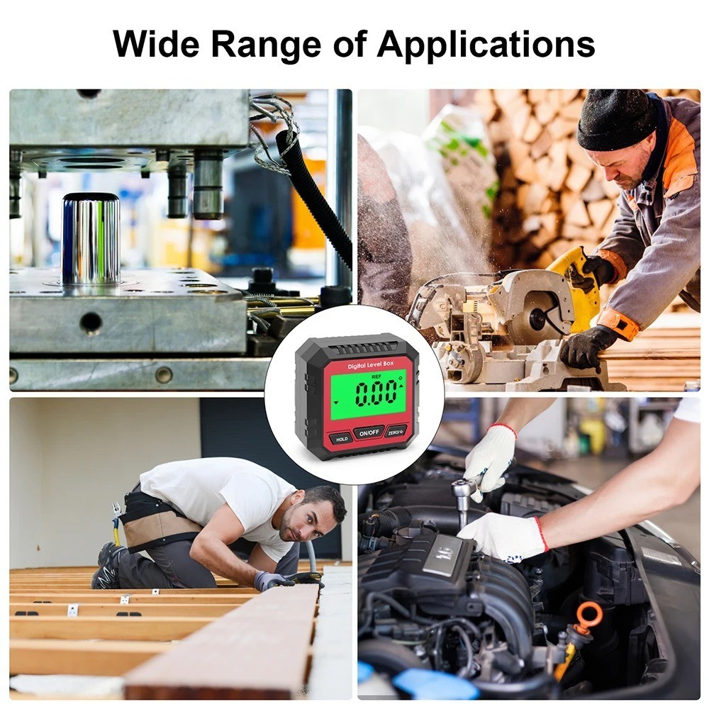 LCD Magnetic Digital Level Box Gauge Angle Meter Finder Protractor Inclinometer
