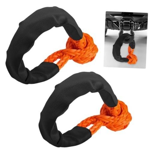 1/2×22 Inch Soft Shackles for Recovery,2PCS Soft Shackle Recovery Kit with