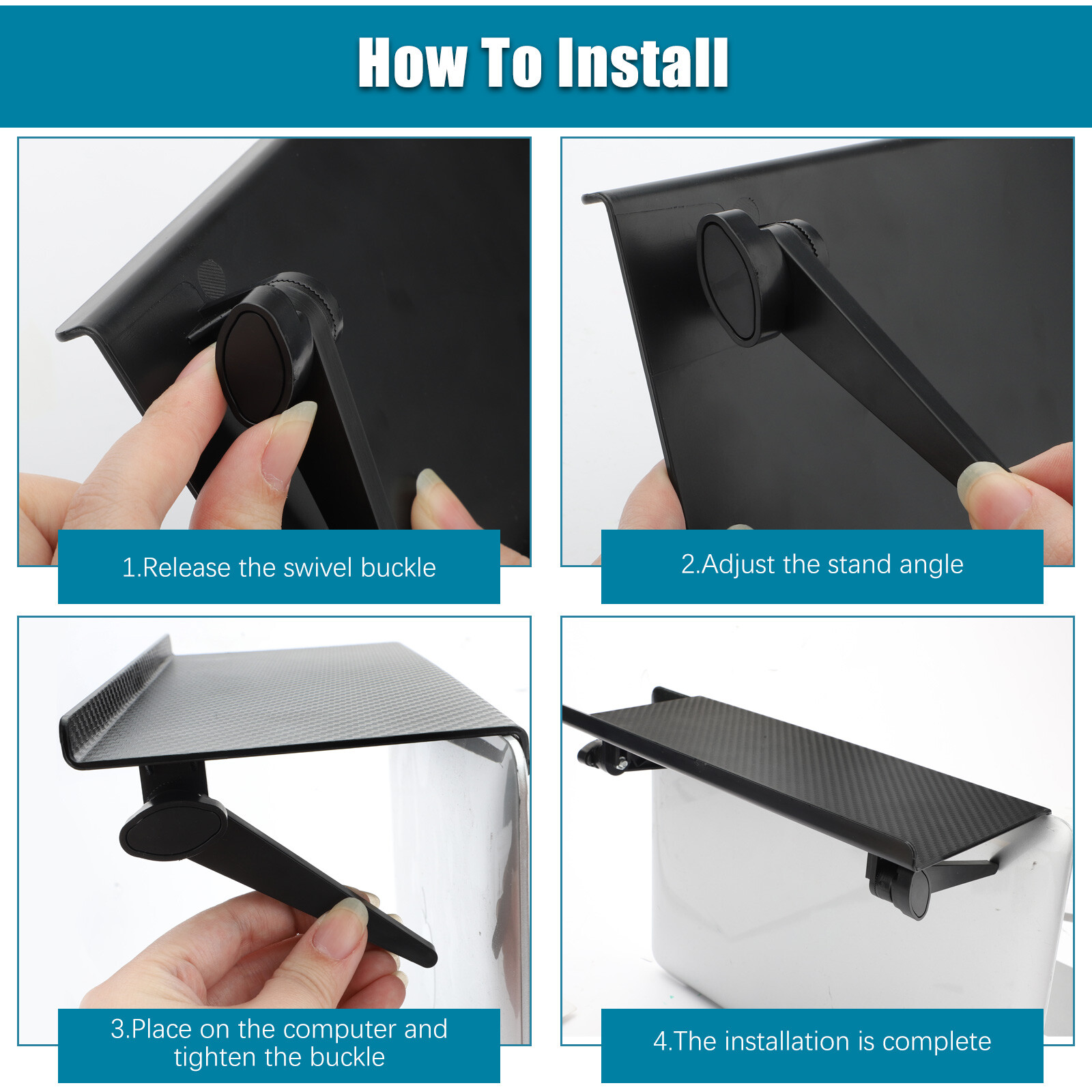 Adjustable TV Computer Screen Top Shelf Rack Multifunction Foldable Screen Caddy