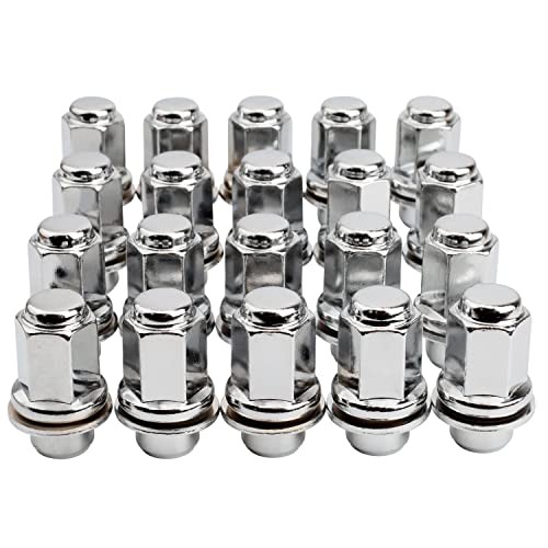 Set of 20, 14x1.5mm OEM Style Factory 1.85 Inch 7/8 22mm Hex Mag M14x1.5 Chrome