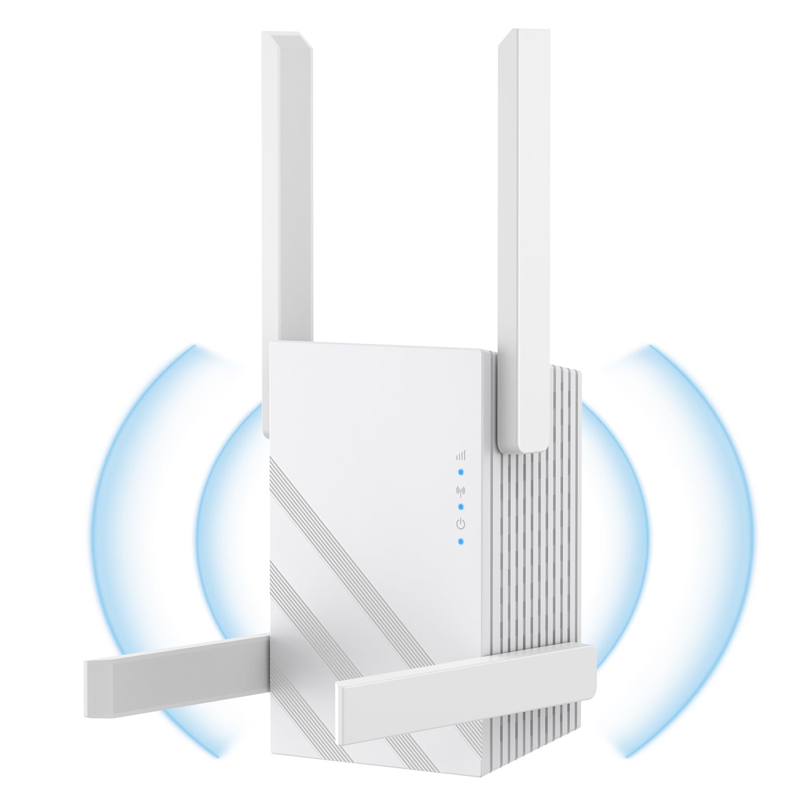 Oaitree WiFi Extender Signal Booster 1200Mbps Dual Band Repeater Ethernet White
