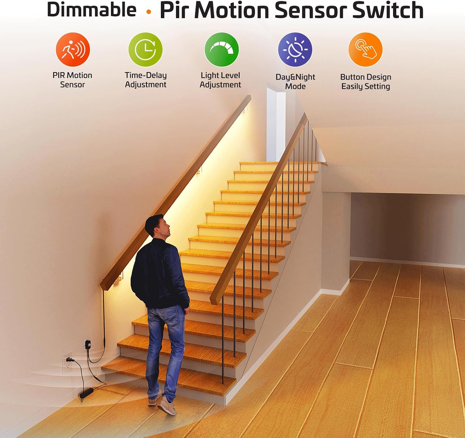 BS010L + BS010BB DC 12V to 30V 3A Mini Pir Motion Sensor