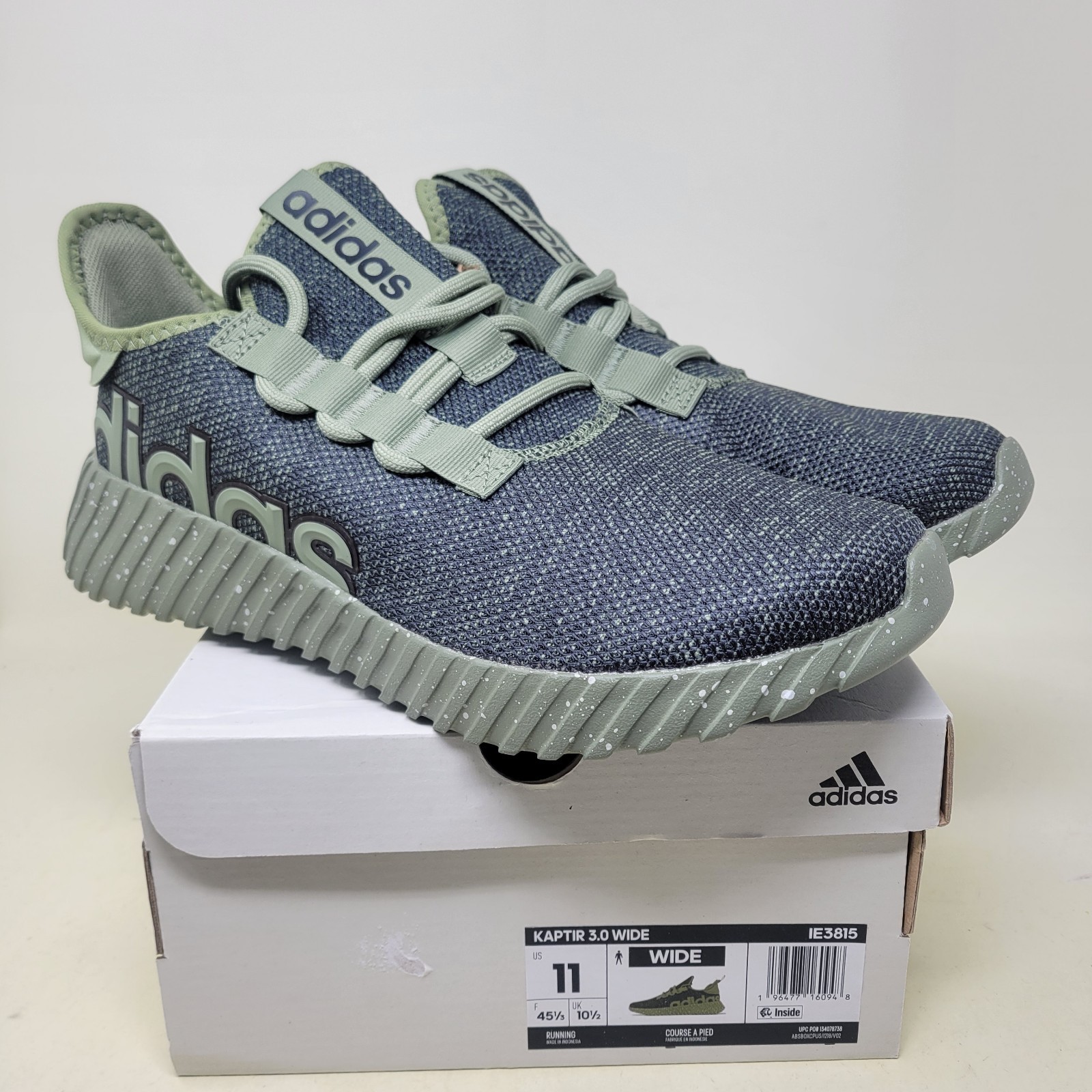 Adidas Kaptir 3.0 Wide Men's Size 11 Tent Green IE3815