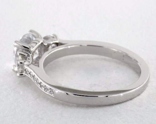 1.80 Ct Round Lab Created Diamond Engagement Wedding Ring14K Solid White Gold D