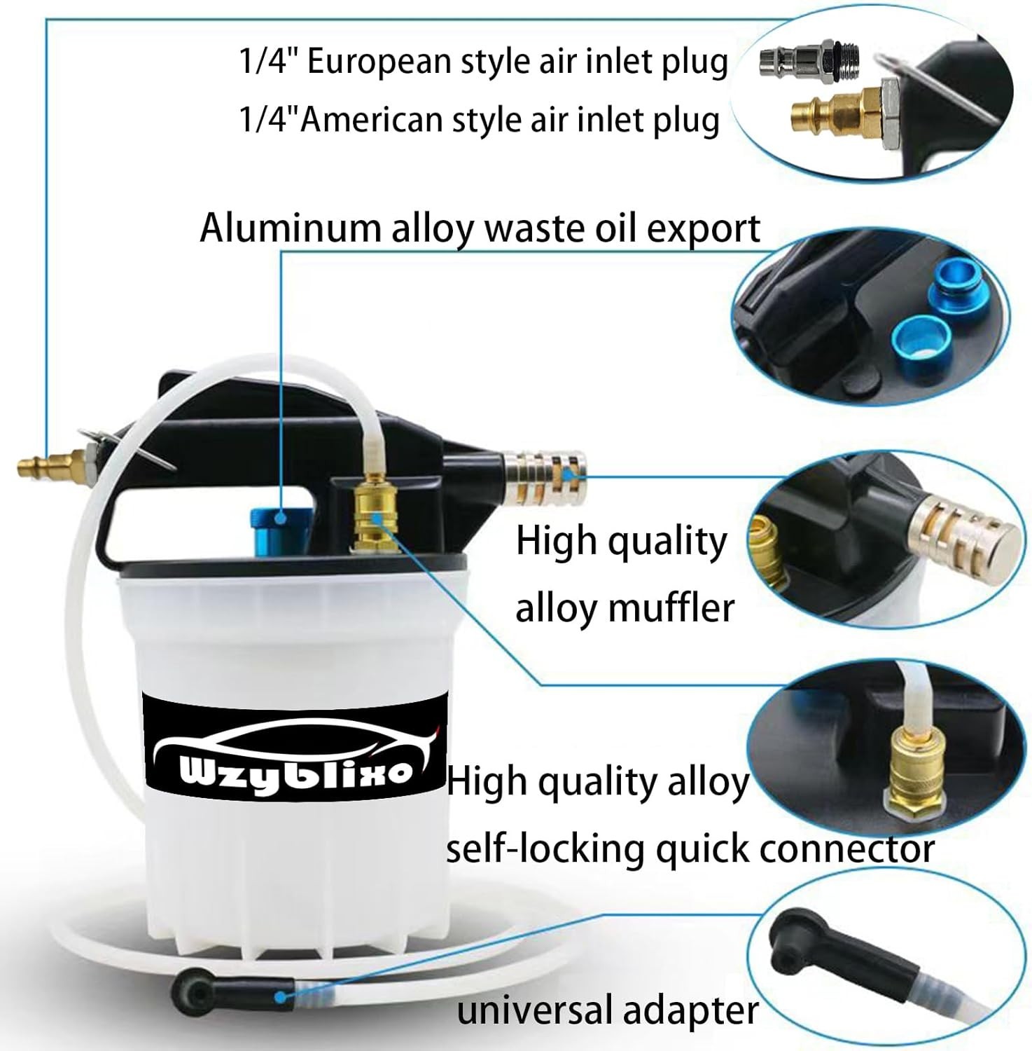 Vacuum Brake Bleeder - Vacuum Brake Bleeder Kit with Brake Fluid Extractor an...