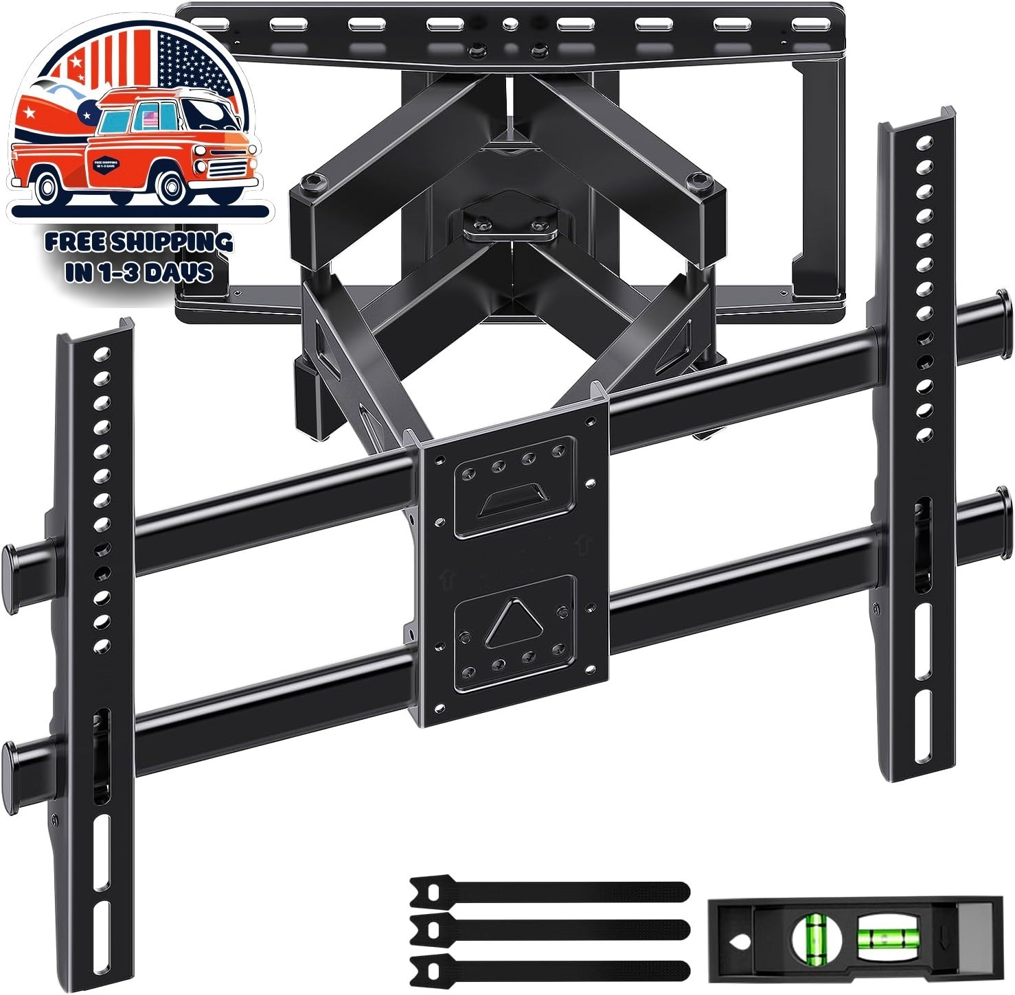 Soporte de pared para TV con movimiento completo y brazos articulados dobles NEW