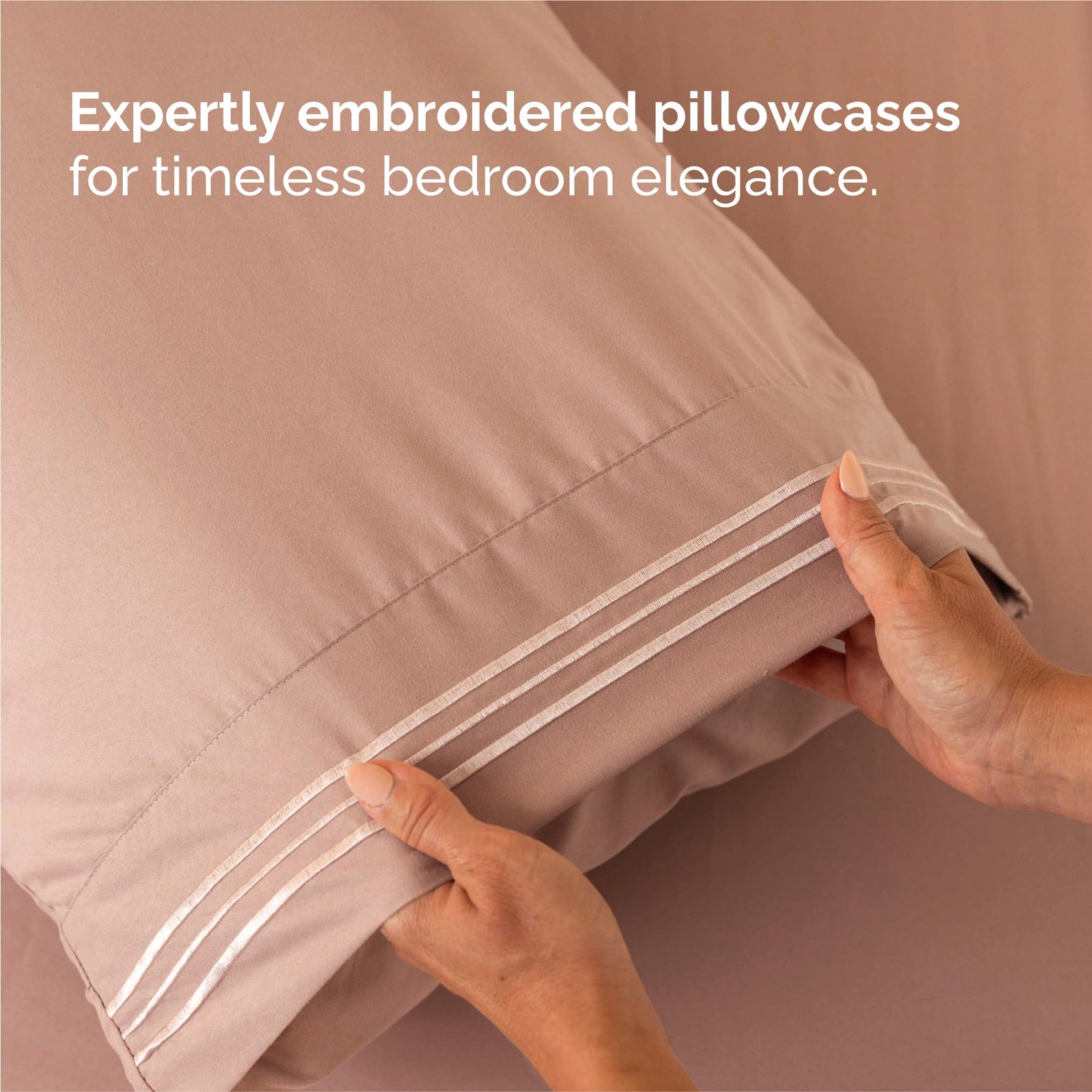 Split King Size 5 Piece Sheet Set Comfy Breathable & Cooling Bed Sheets Set