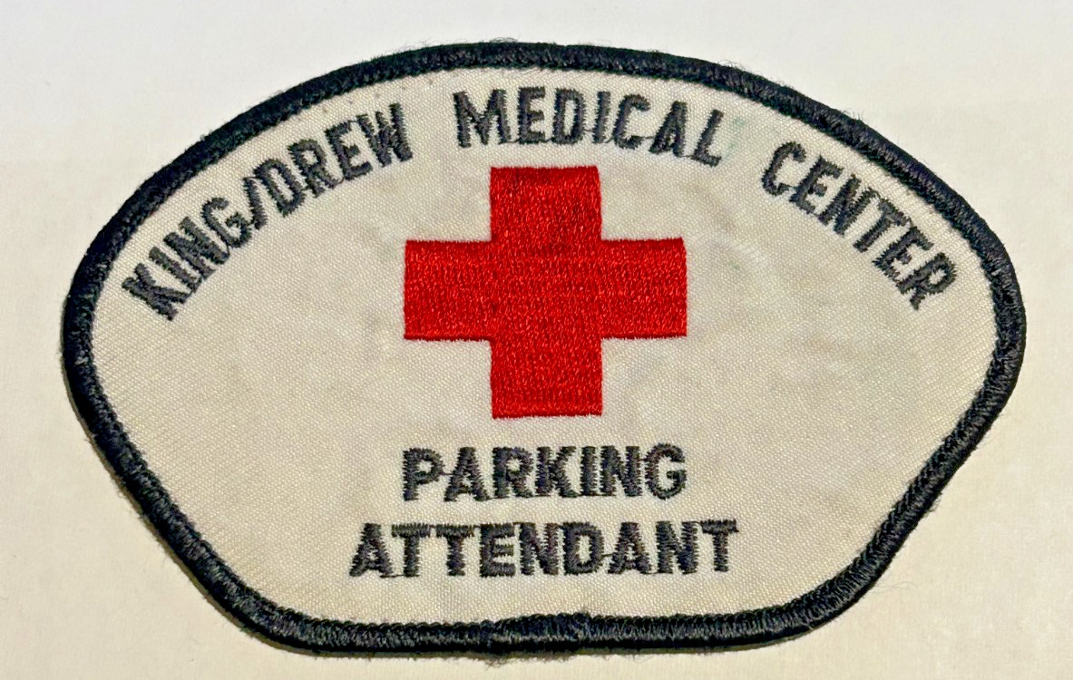 Old King Drew Medical Center Parking Attendant Los Angeles CA Patch Used