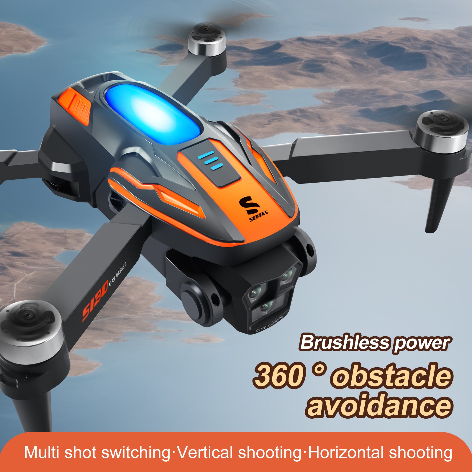 2026 New RC Drone Pro FPV With 4K HD WIFI Camera Foldable Quadcopter 2 Batteries