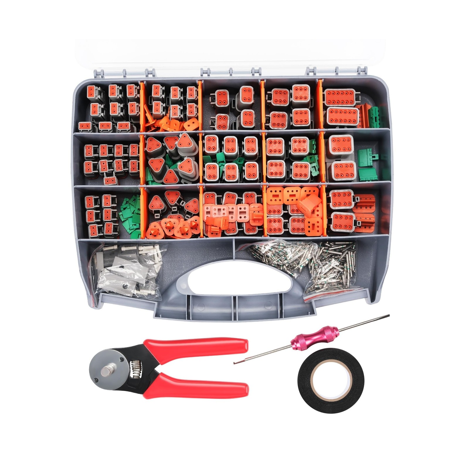 482 PCS DT Deutsch Connector Kit with 2 3 4 6 8 12 Pin Waterproof Automotive ...