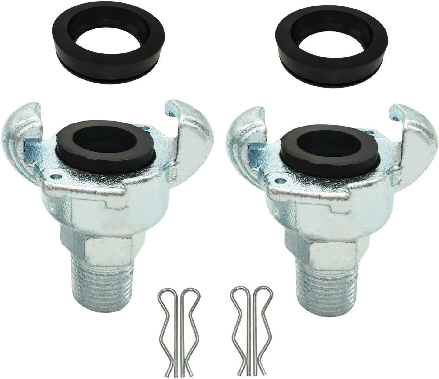 NPT Iron Air Hose Fitting Universal Coupling Chicago Male 3/8 Inch