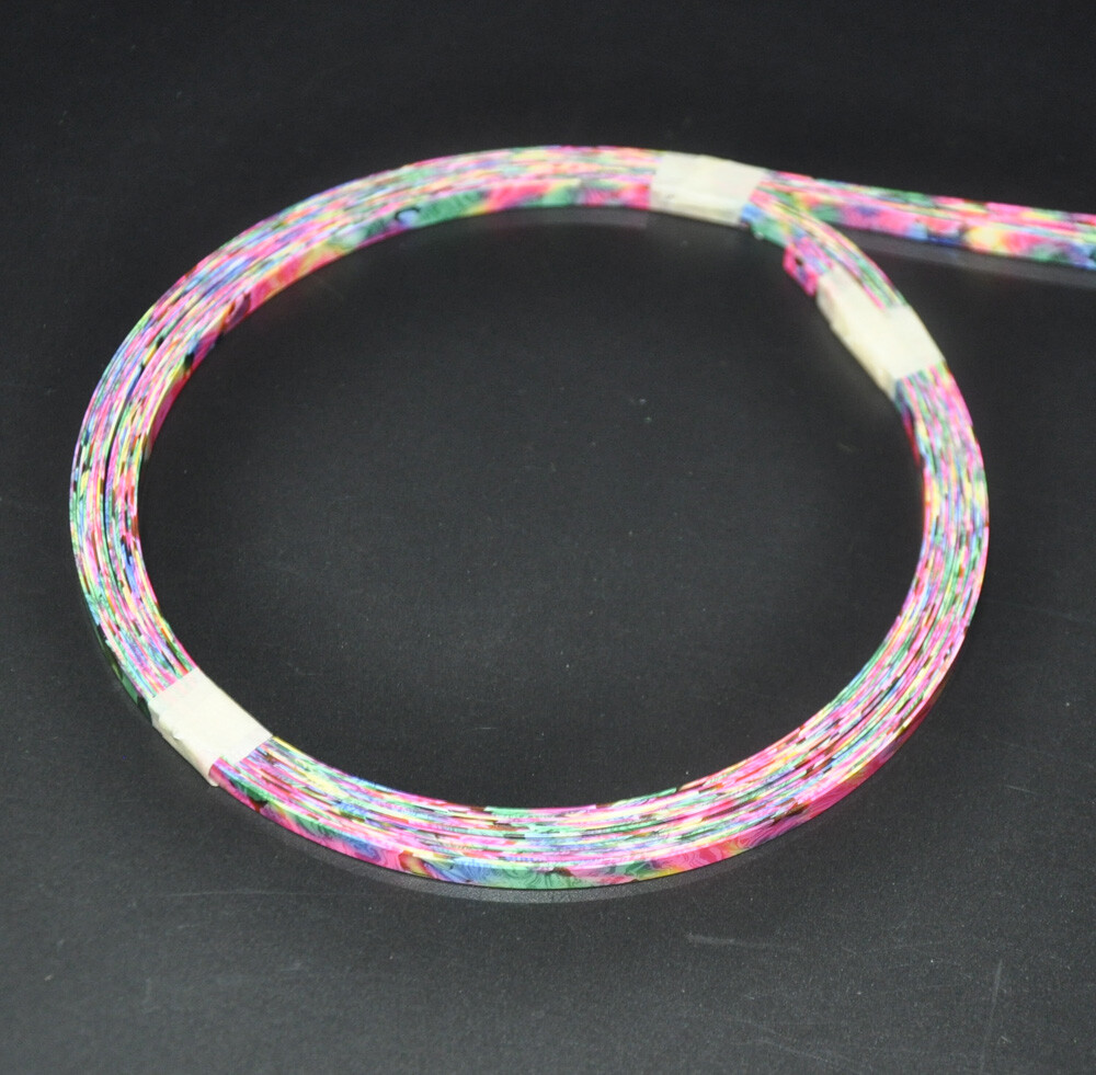 10Pcs Celluloid Strip Guitar Binding Purfling Edging Strip Tie Dye 1000x5x0.46mm