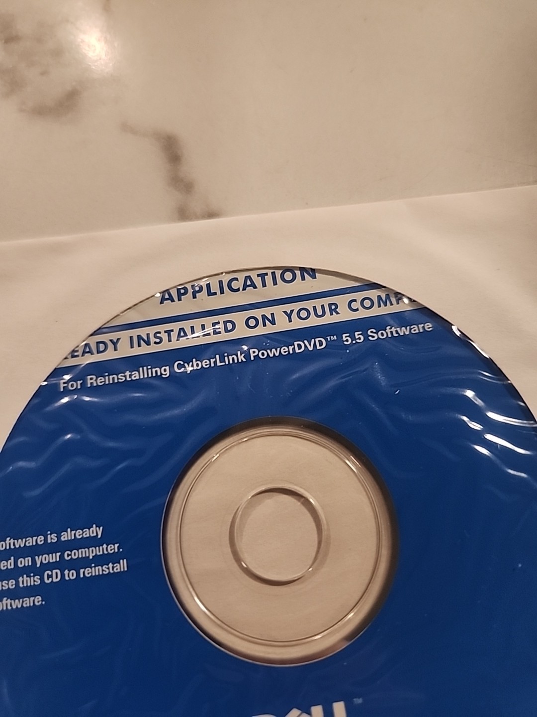 Dell Application Reinstalling Cyberlink PowerDVD 5.5 Software BRAND NEW CD