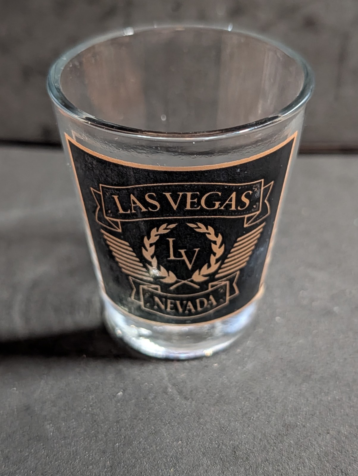 LAS VEGAS NV SOUVENIER SHOT GLASS NICE!