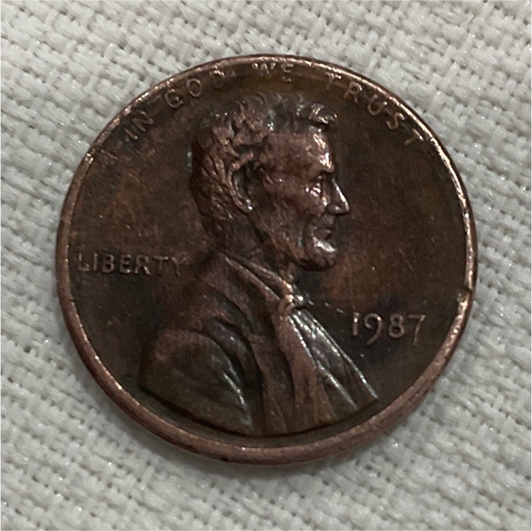1987 Lincoln Memorial Small Cent Philadelphia Business Strike BN Copper KM#201