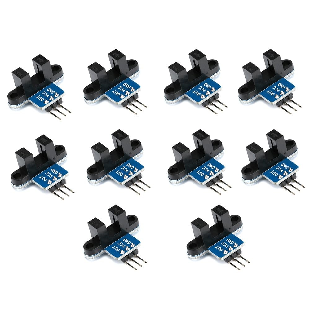 10PCS IR Infrared Sensor Module Slotted Optical Optocoupler Speed Measuring