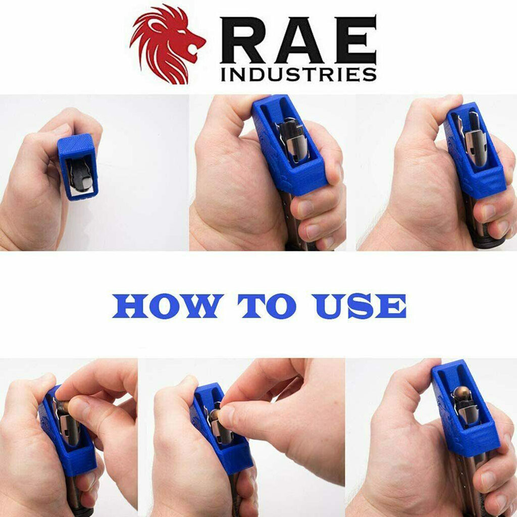 RAEIND Magazine Quick Speed Loader For G-lock 23 .40Cal Double Stack MADE IN USA