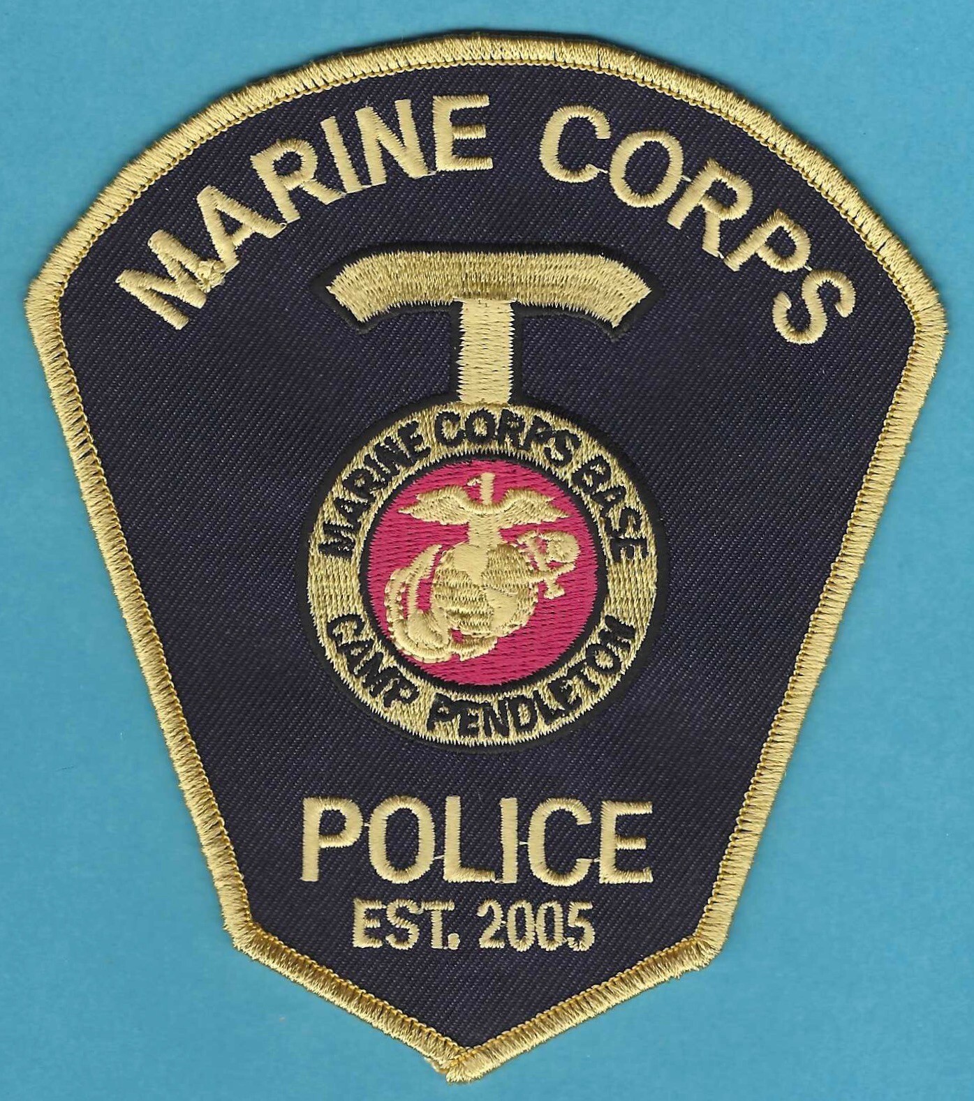 U.S. MARINE CORPS BASE CAMP PENDLETON CALIFORNIA POLICE PATCH