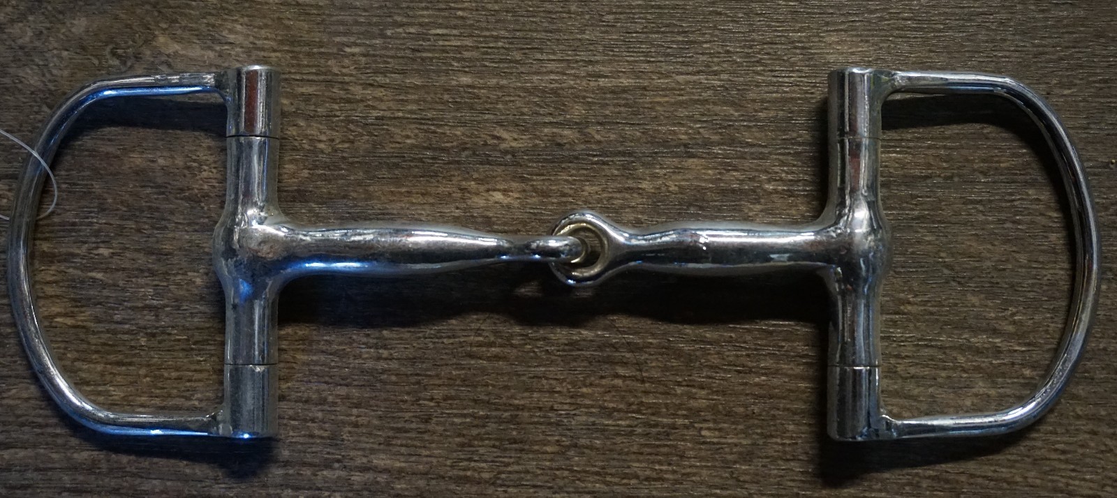 Metalab 5" Malleable Chrome Plated Jointed Racing Dee Snaffle Bit
