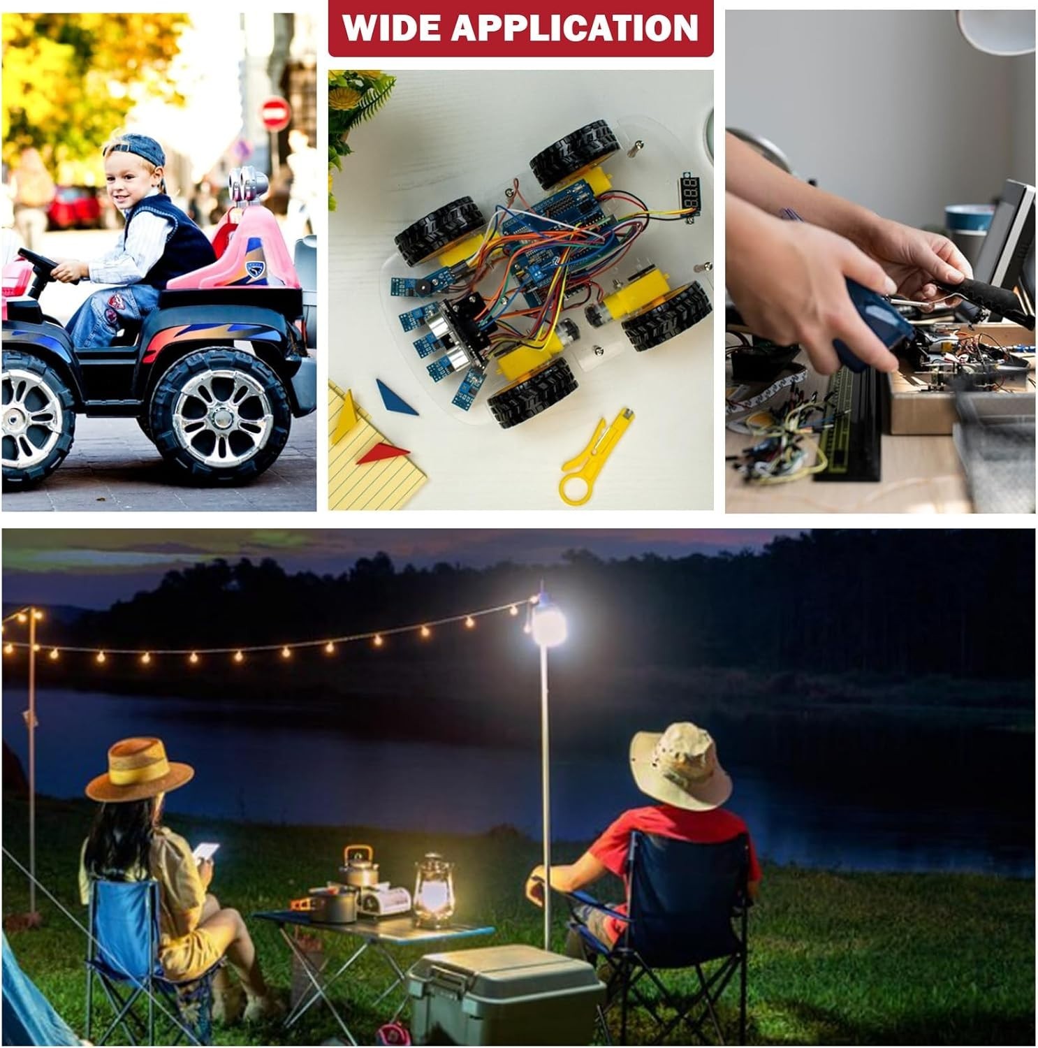 Versatile 2 Pack Power Wheel Adapter for Bauer 20V Batteries - Safe and Durable