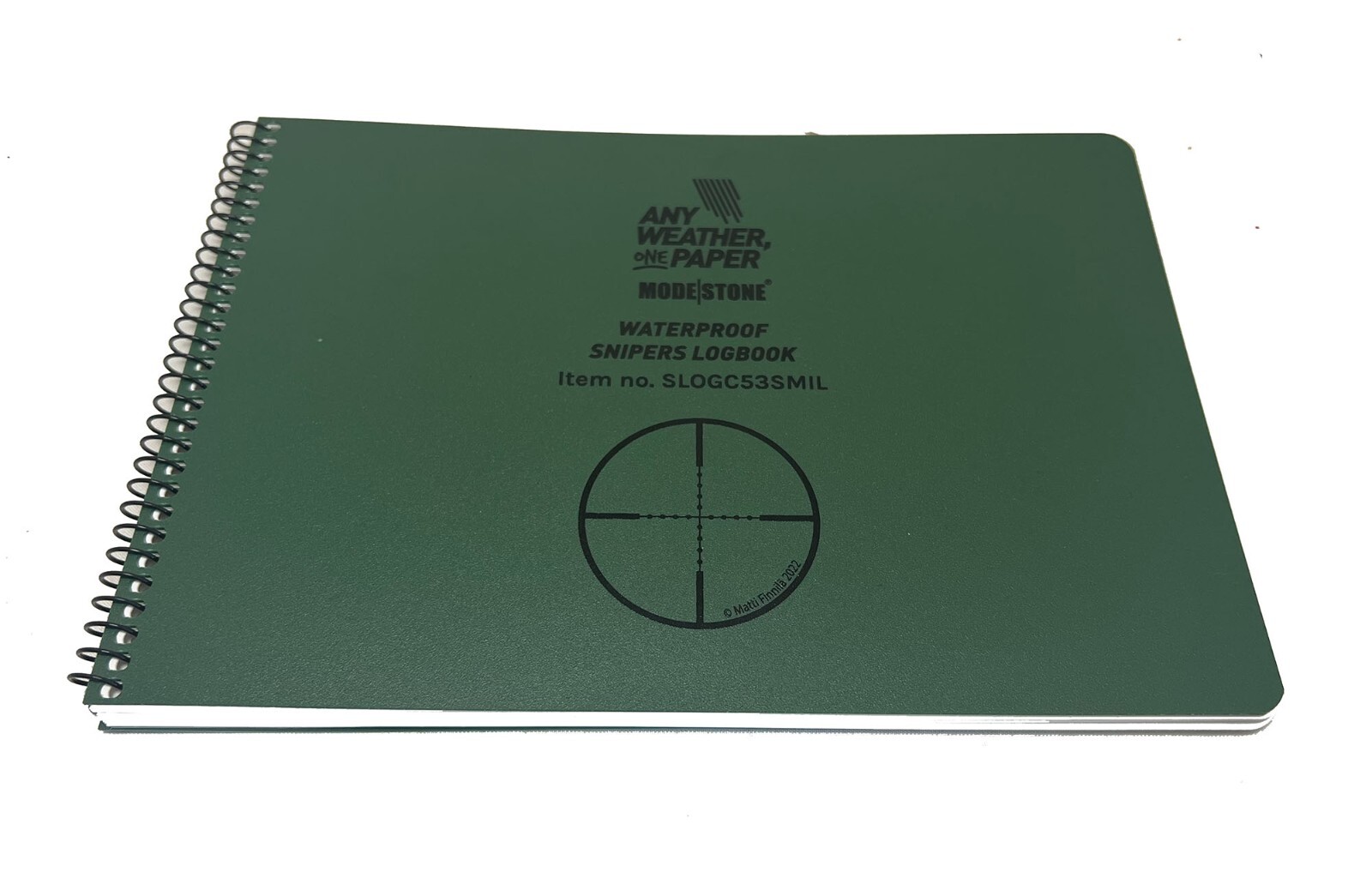 Modestone Snipers Logbook / Data Book Waterproof Notepad - Sniper Sharp Shooter