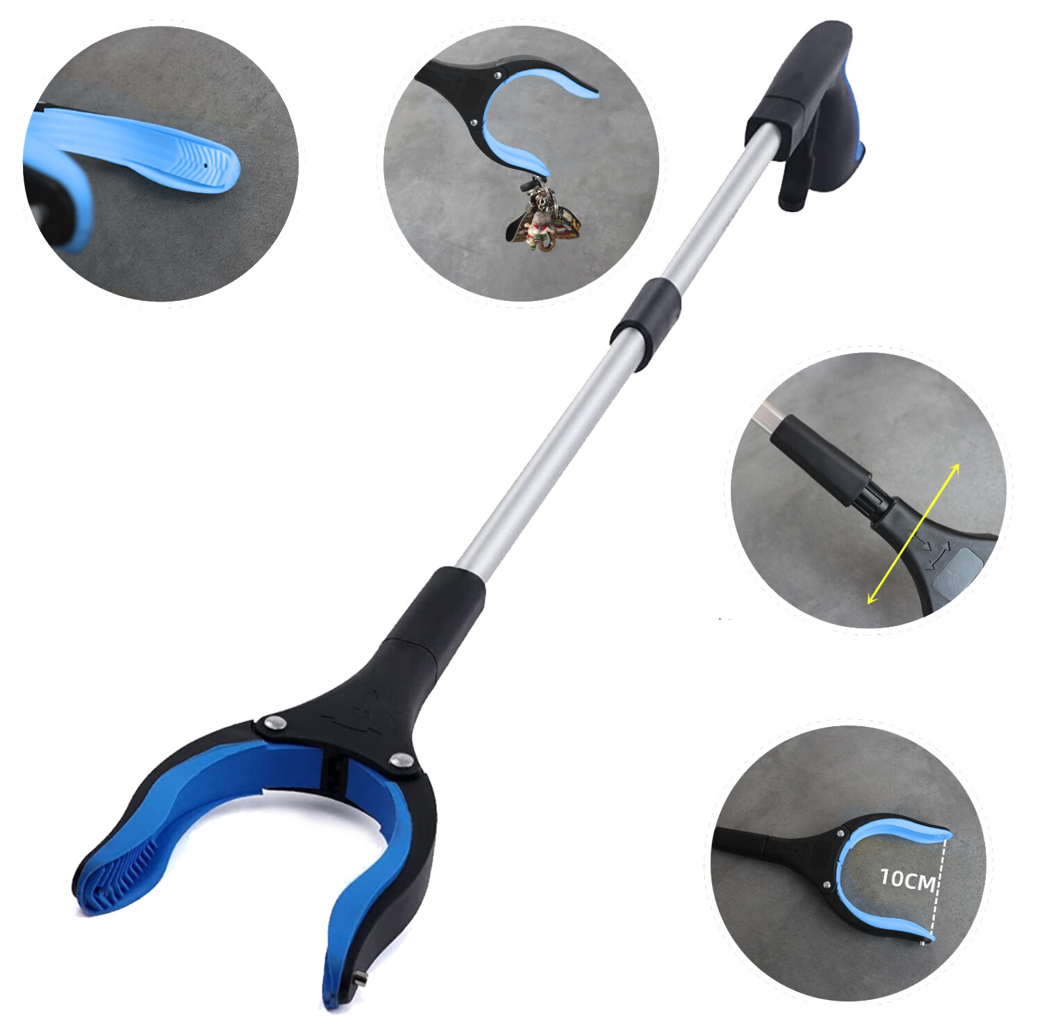32" Grabber Pick Up Tool Extended Garbage Reaching Stick Trash Picker Folding US
