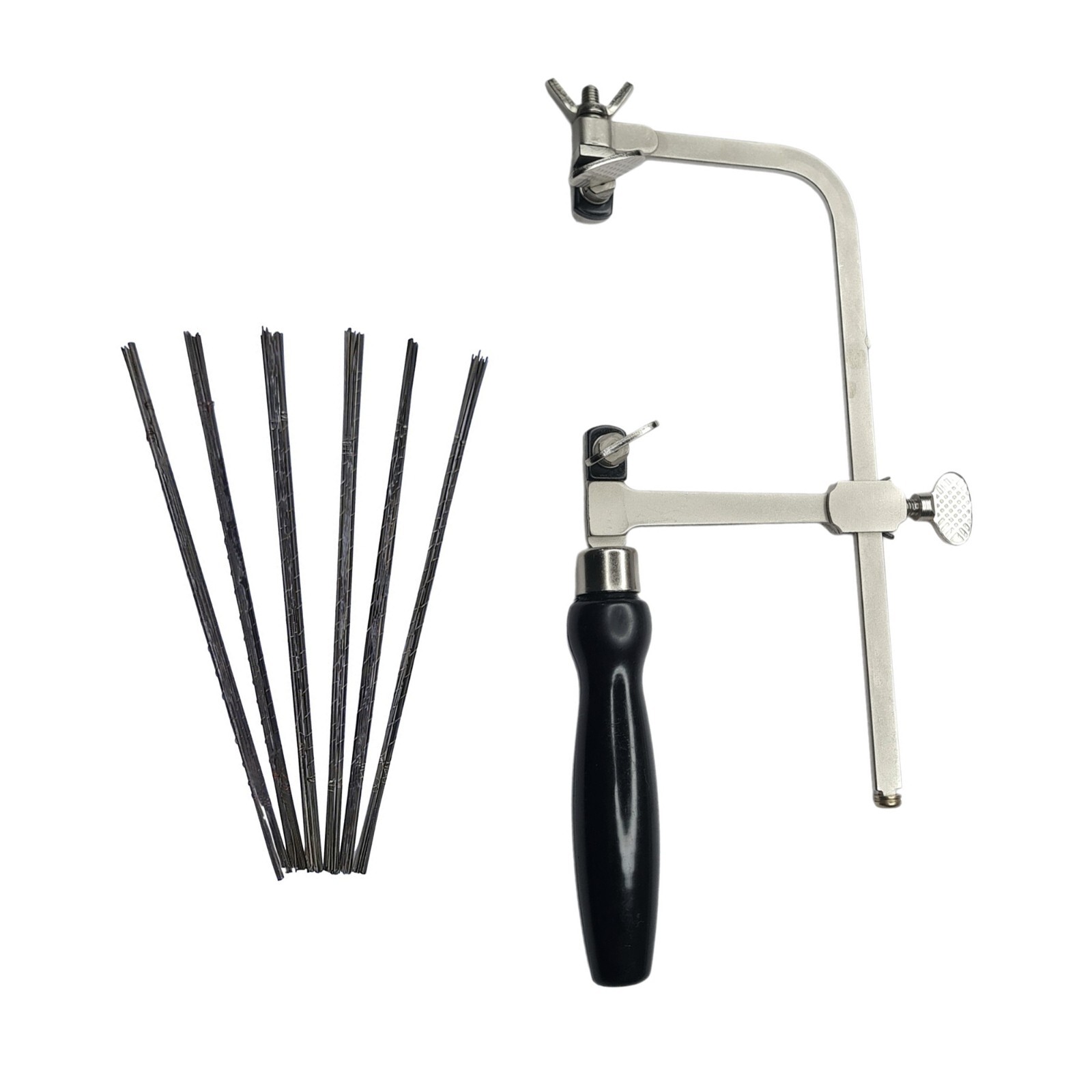 3" Jewelers Adjustable Saw Frame with Tension Screw & Saw Blade Set Size:1/0-6/0