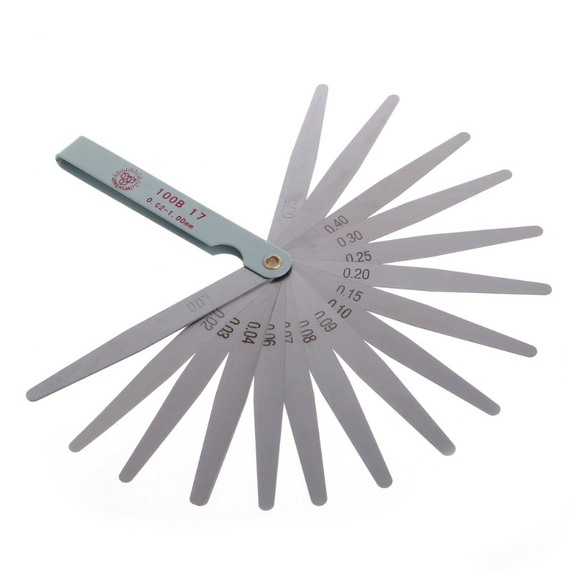 1pc 0.02 to 1mm 17 Thickness for Gap Metric Filler Feeler Gauge Measure To