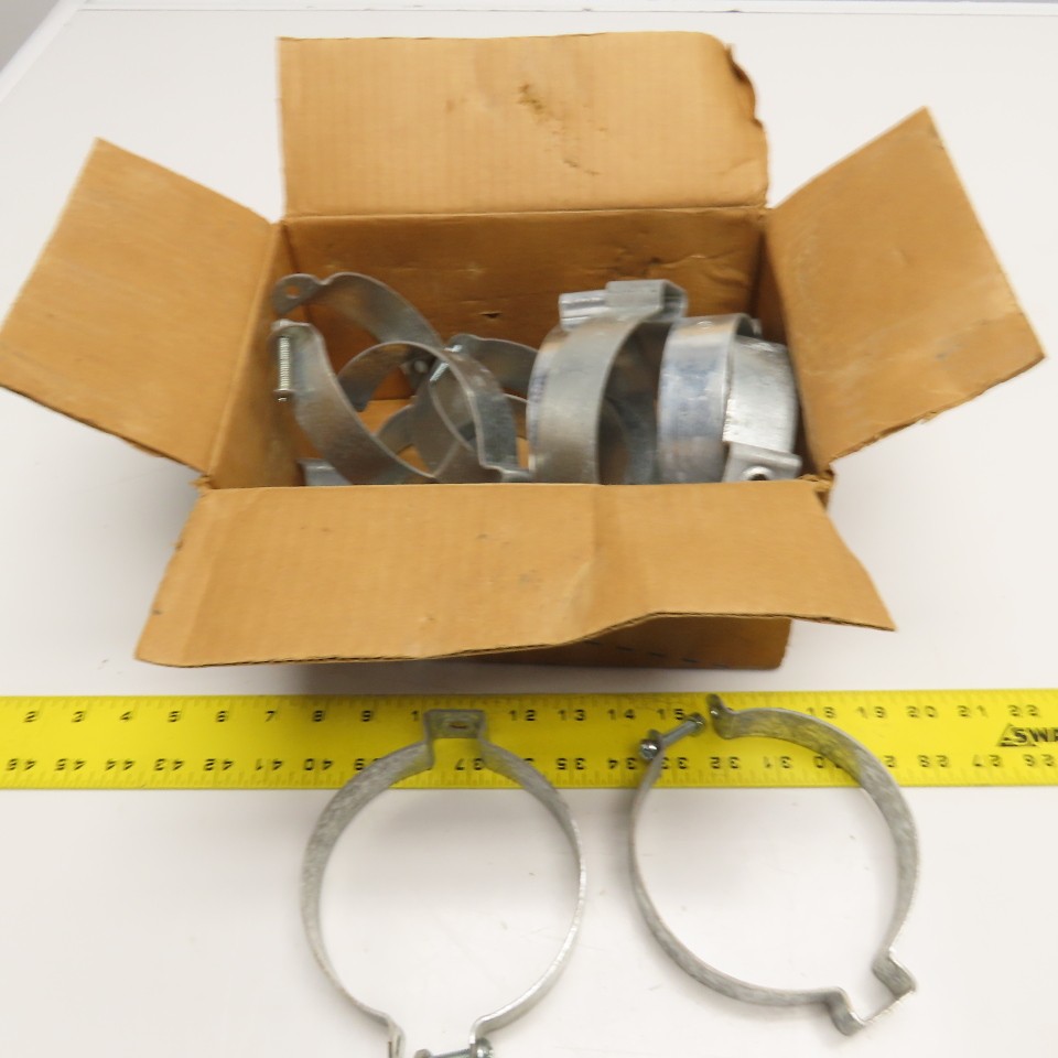 Steel City 6H9-B 4" Rigid Conduit Galvanized Steel Hanger Lot Of 10