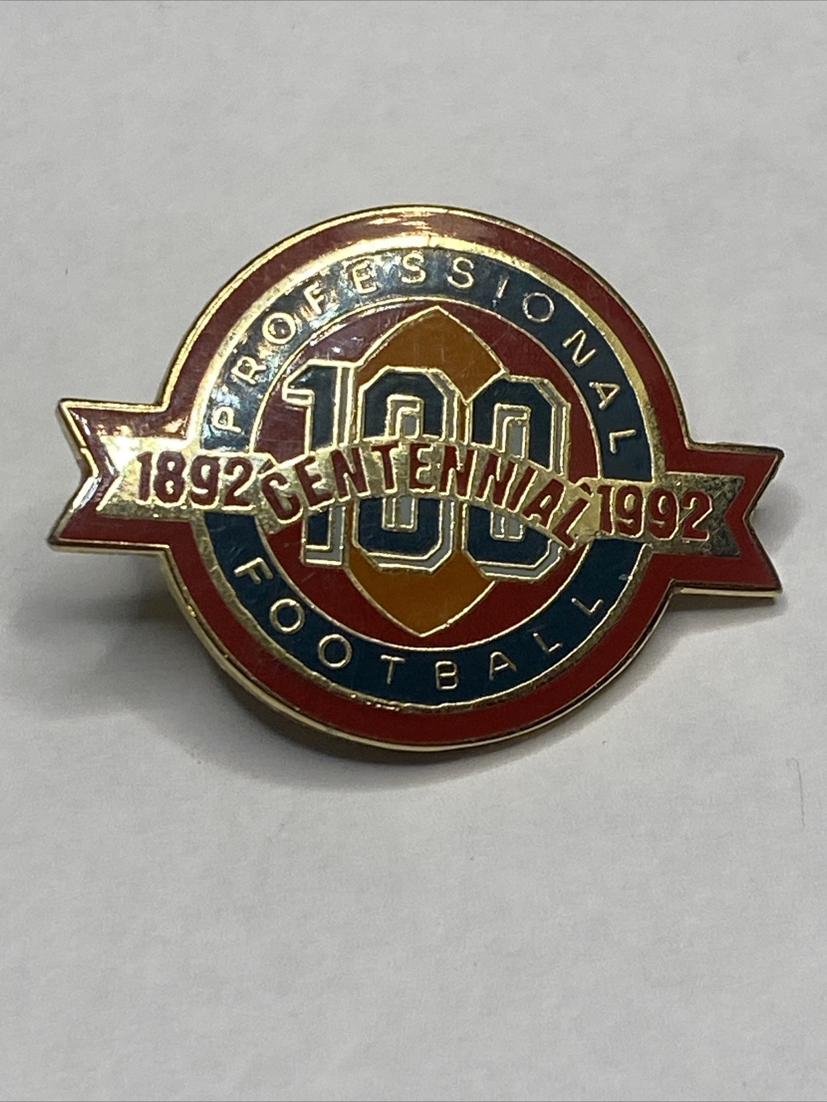 Lapel Pin - 1992 Professional Football Centennial Sku 48