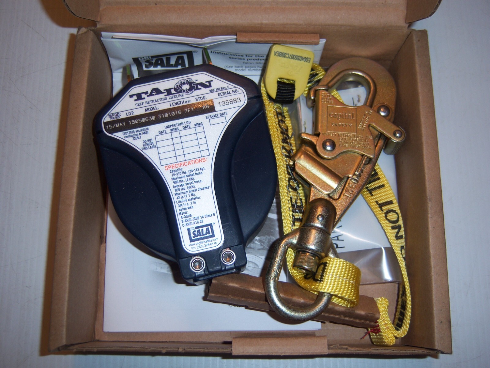 Sala Talon self retracting life line 3101016