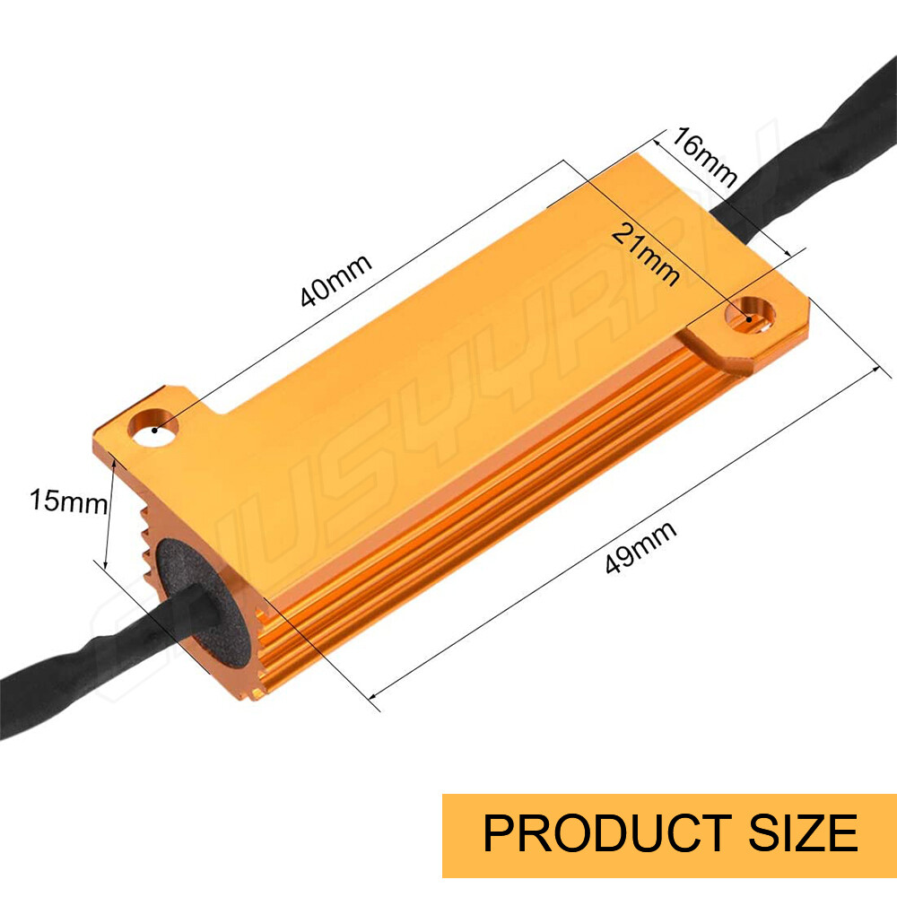 2PC 3157 4157 Load Resistor For Switchback LED Turn Signal Light Hyper Flash Fix