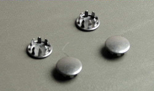 Set of Four 1/2" Metal Hole Plugs- Plain Steel Finish SP-500-PL
