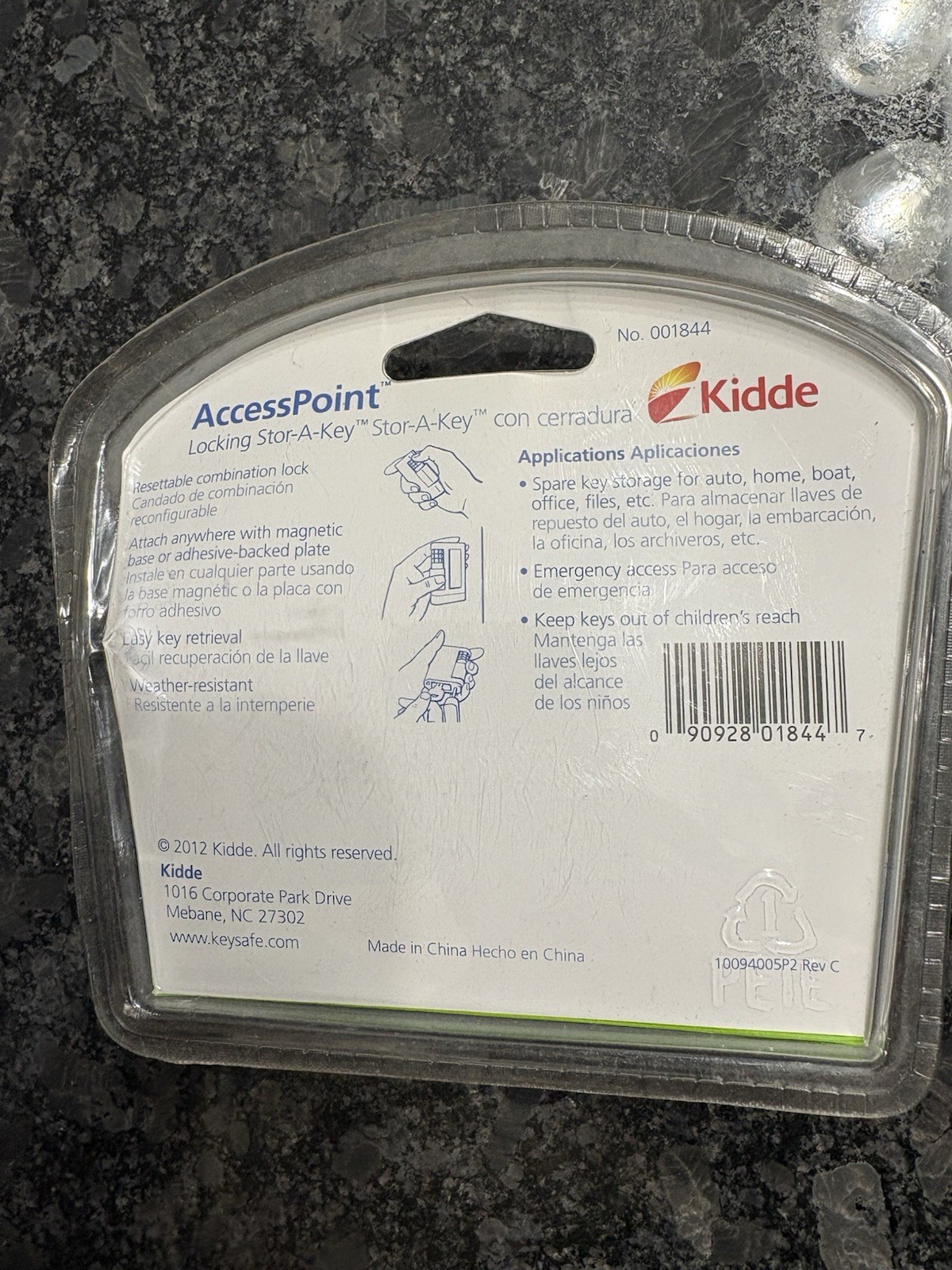 Kiddie Access Point Locking Store-A-Key magnetic key holder NEW