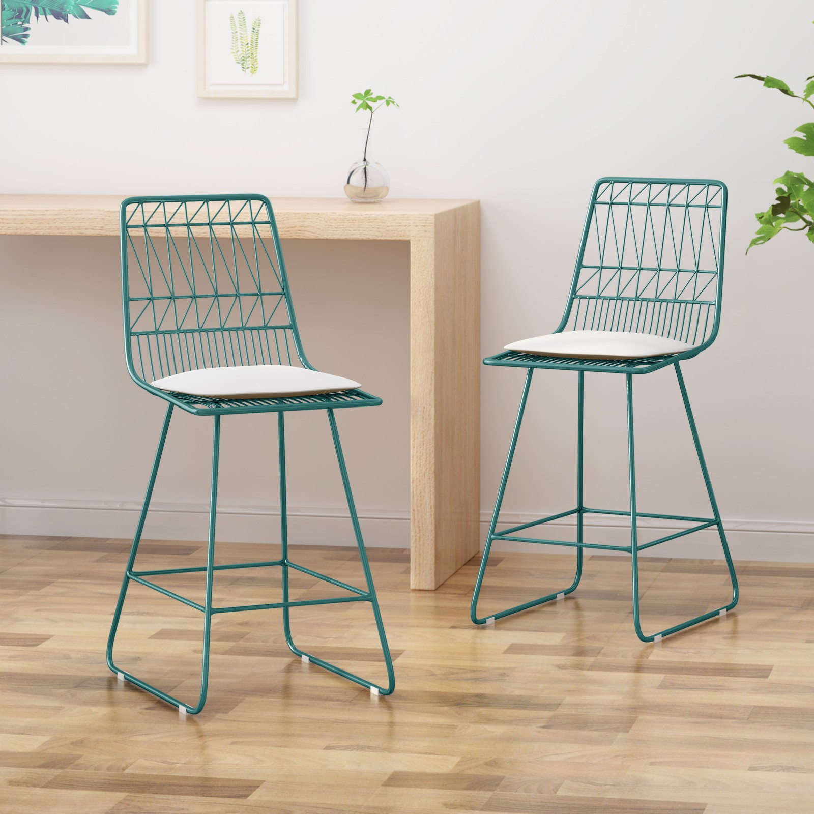 NIEZ COUNTER STOOL,WATER-RESISTANT CUSHIONS