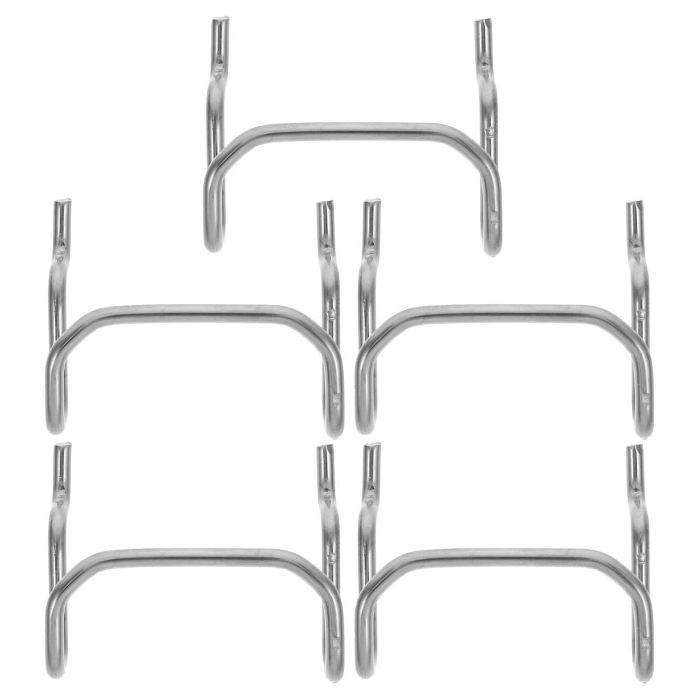 5pcs Peg Board Hooks - Stainless Steel Pegboard Hooks - Heavy Duty Peg Hanger