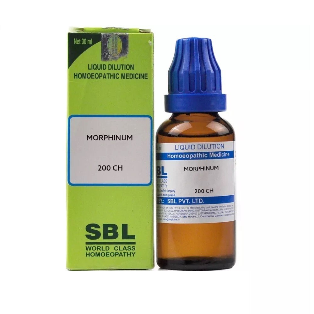 SBL Homeopathic Morphinum  200 CH (30ml Each) Dilution