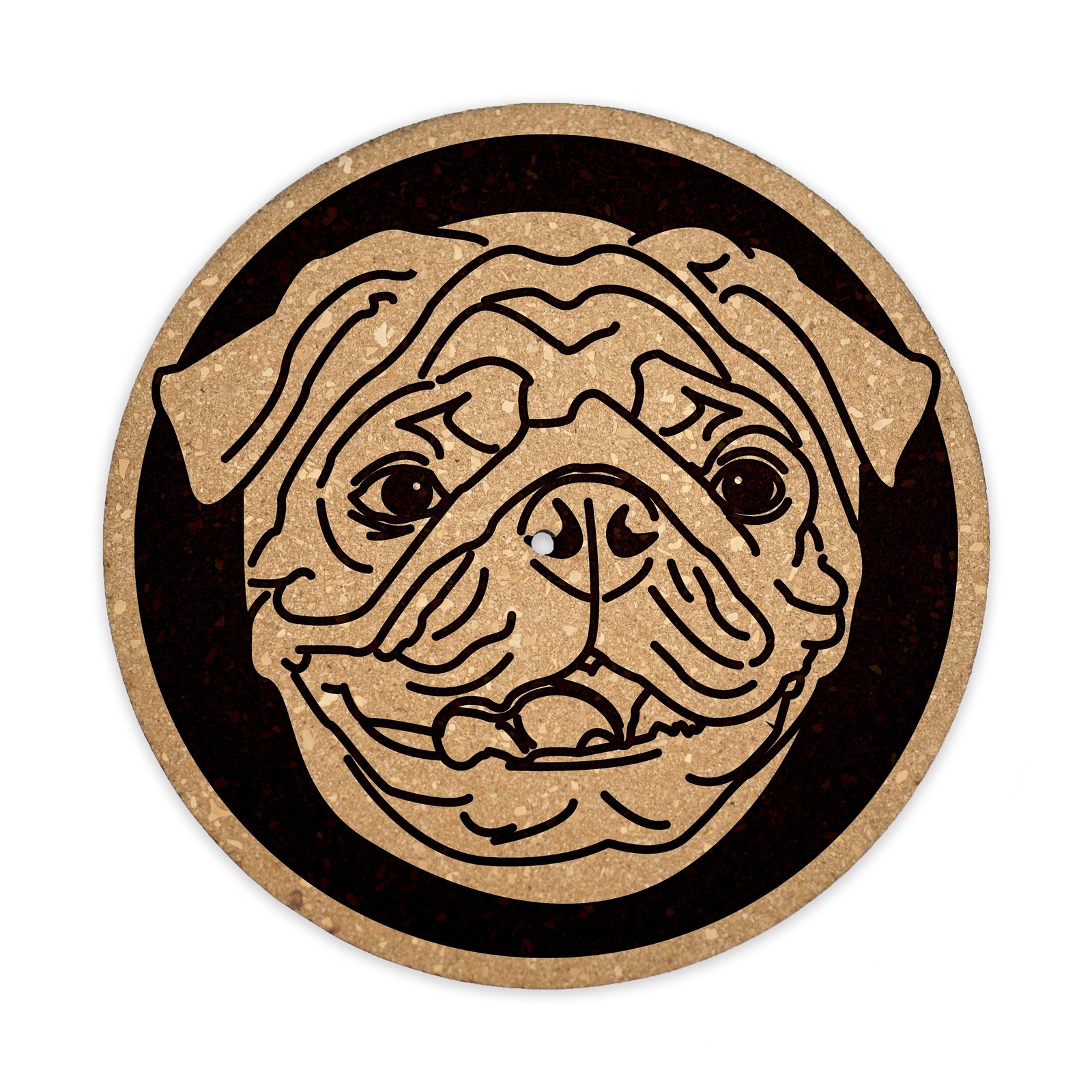 Quetzal Studio Cork Turntable Slipmat Handmade Laser Engraved DJ Gift