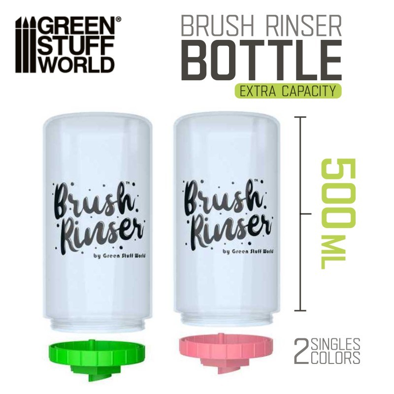 Green Stuff World: Brush Rinser Bottle - 500ml - Extra Capacity - [Bottle Only]
