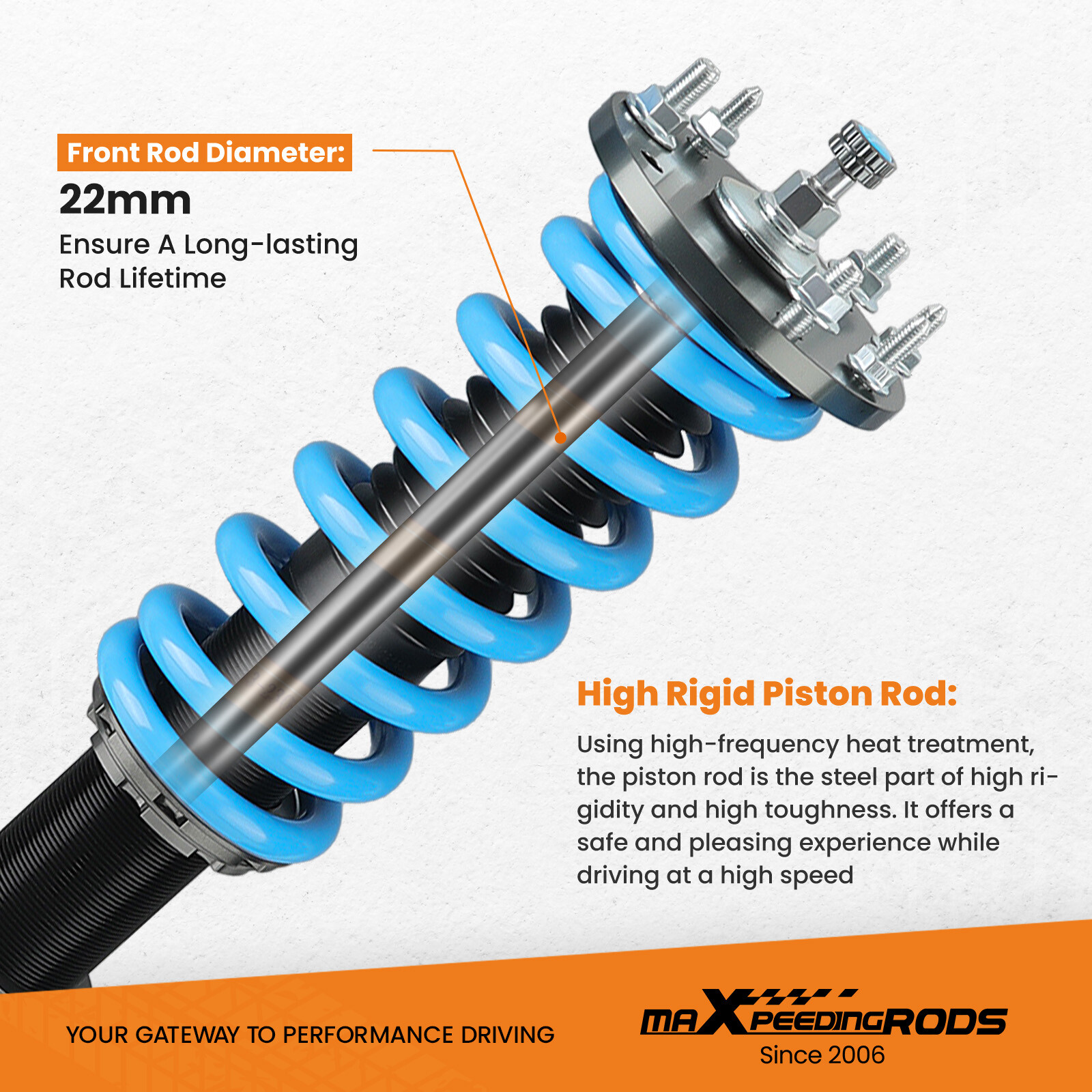 MaXpeedingrods Coilovers Lowering Kit For Honda Accord 2008-12 Acura TSX 09-14
